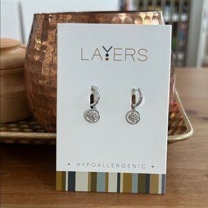 Layers Silver Hypoallergenic Earrings
